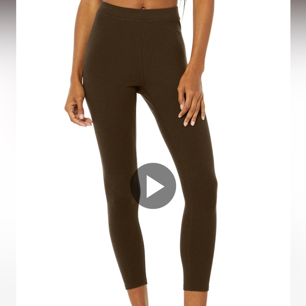ALO Yoga Ribbed High-Waist 7/8 Blissful Legging
